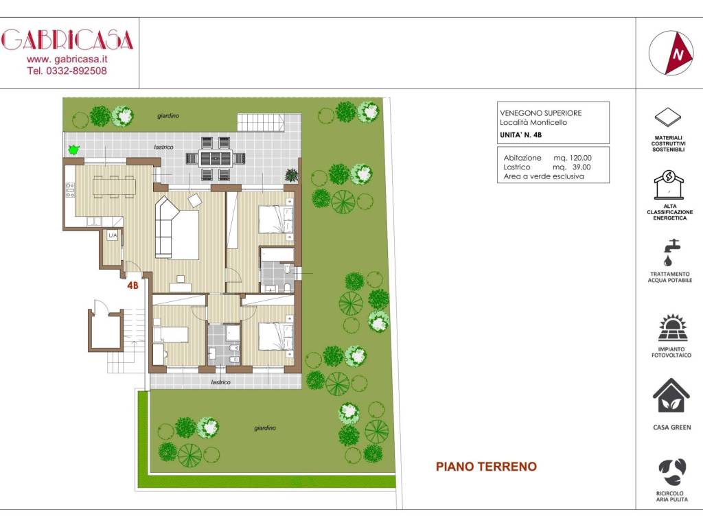 appartamento in vendita a Venegono Superiore