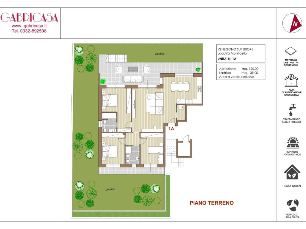 appartamento in vendita a Venegono Superiore
