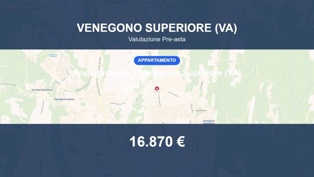 appartamento in vendita a Venegono Superiore
