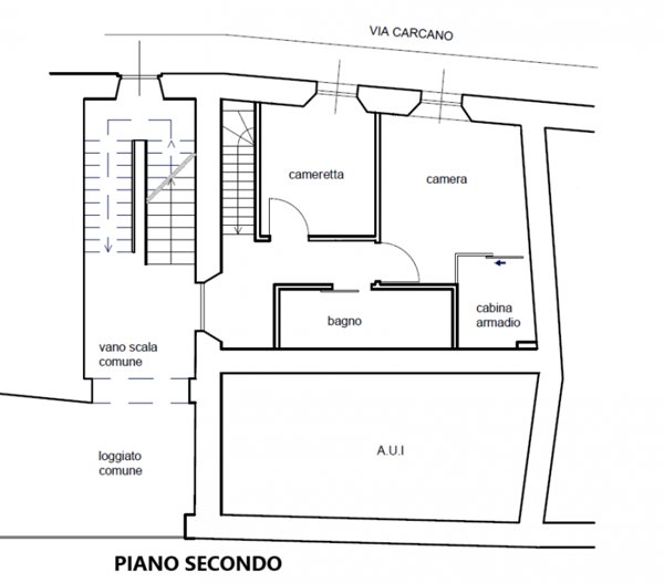 appartamento in vendita ad Albavilla in zona Carcano