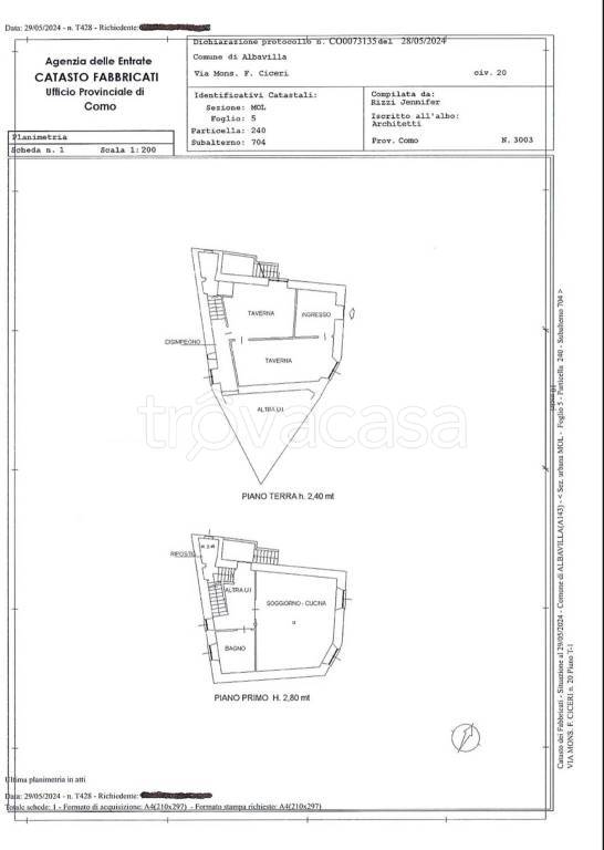 appartamento in vendita ad Albavilla in zona Vill'Albese