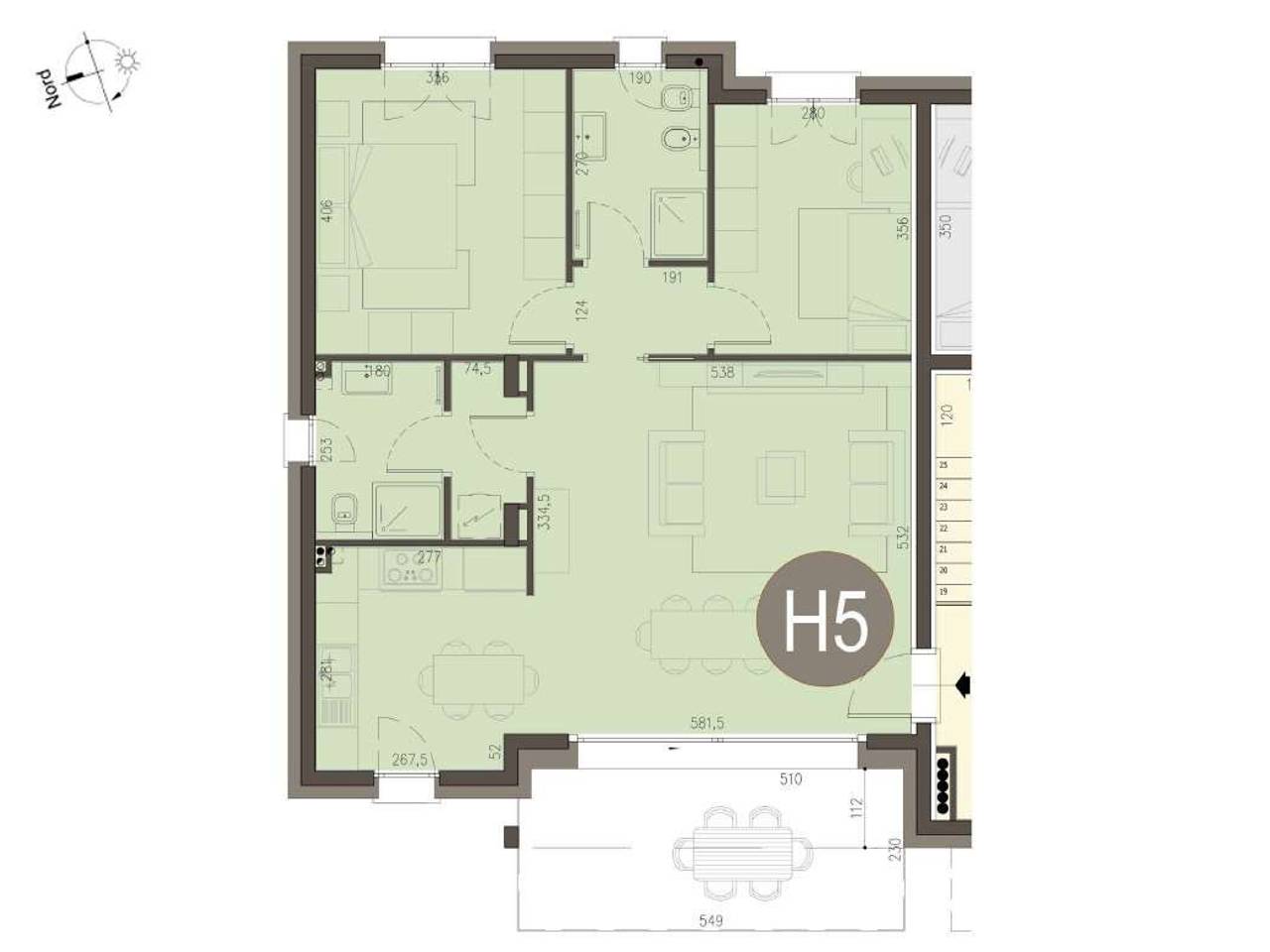 appartamento in vendita ad Alserio