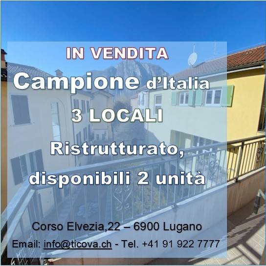 appartamento in vendita a Campione d'Italia