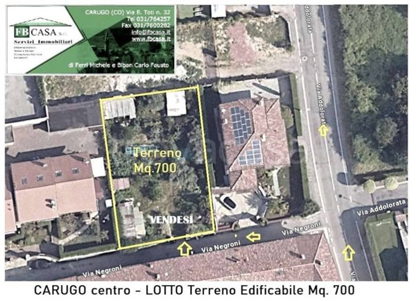 terreno edificabile in vendita a Carugo