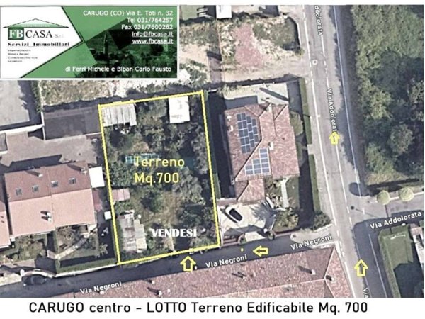 terreno edificabile in vendita a Carugo