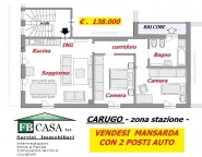 appartamento in vendita a Carugo