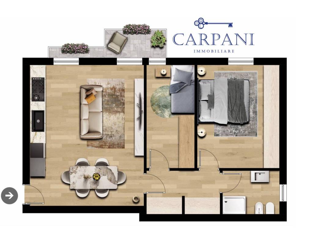 appartamento in vendita a Carugo
