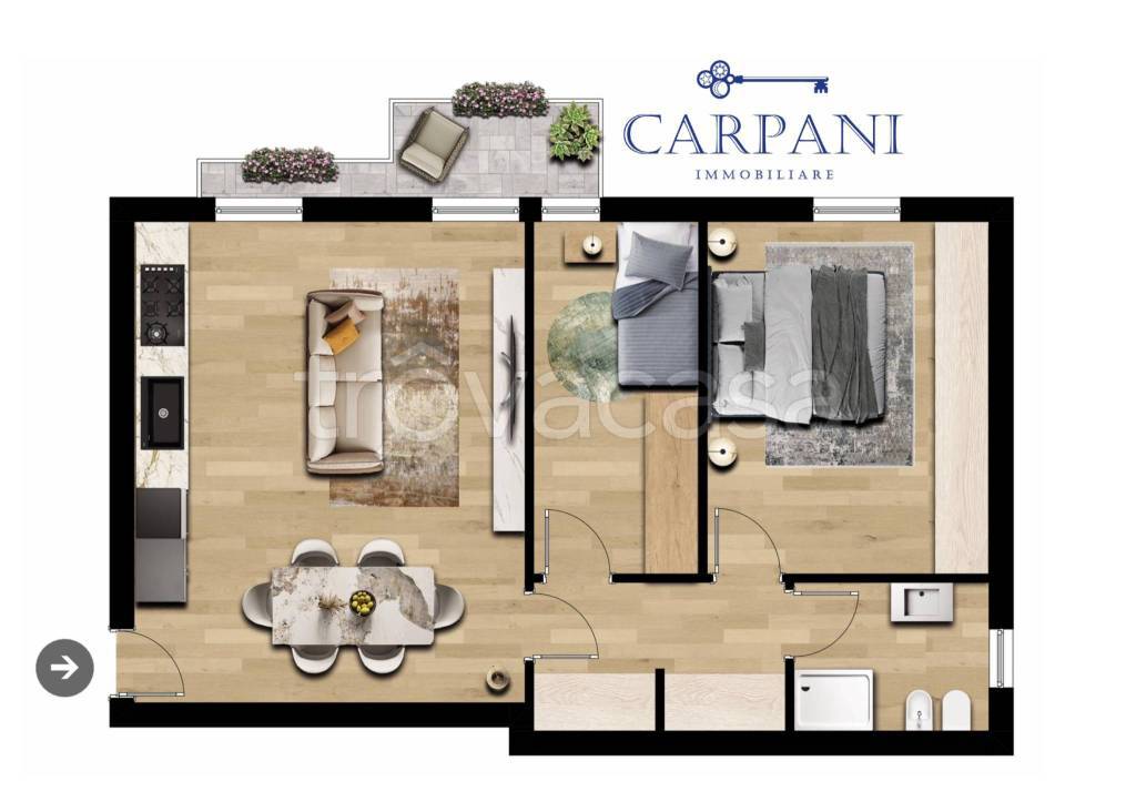 appartamento in vendita a Carugo