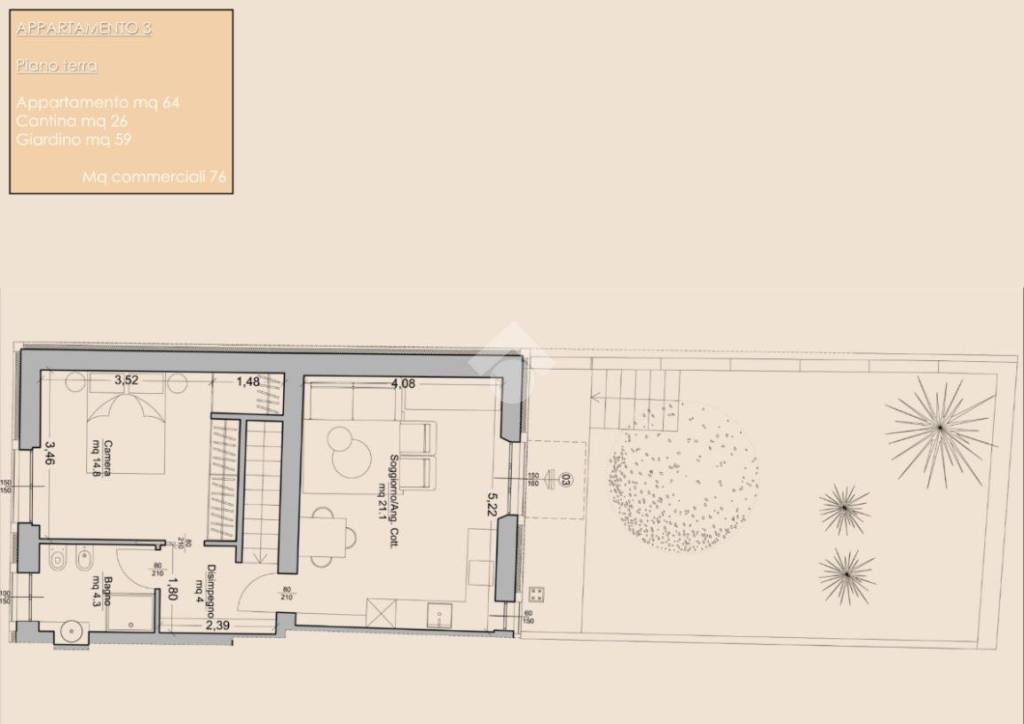 appartamento in vendita a Como in zona Monte Olimpino