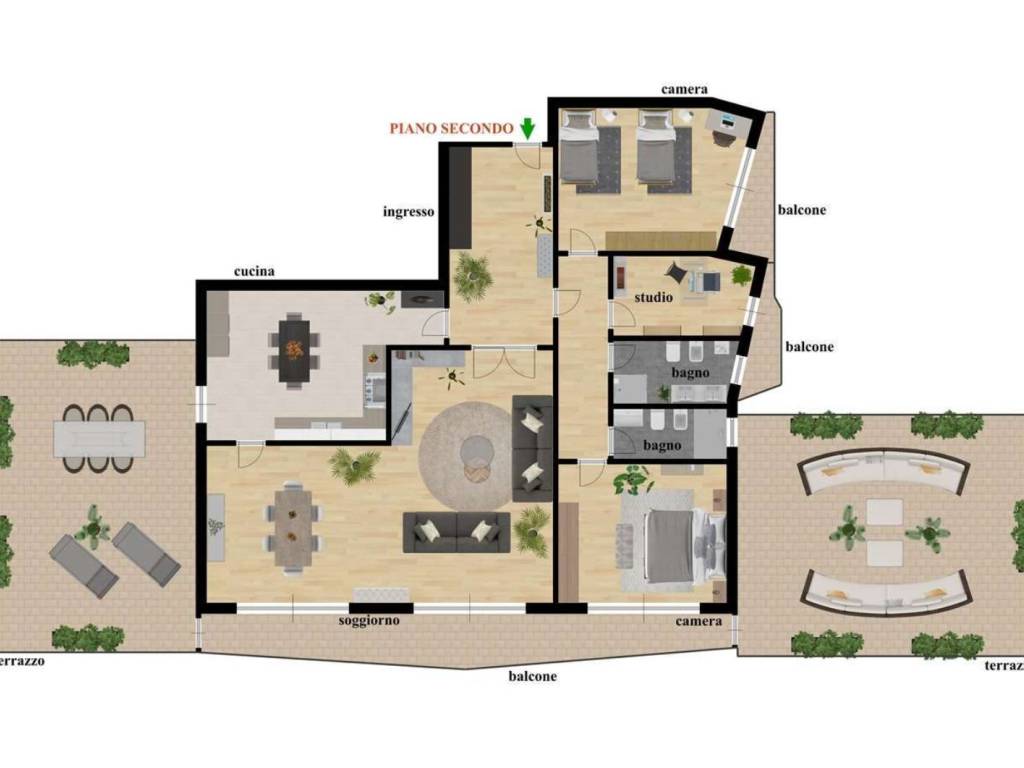 appartamento in vendita ad Erba