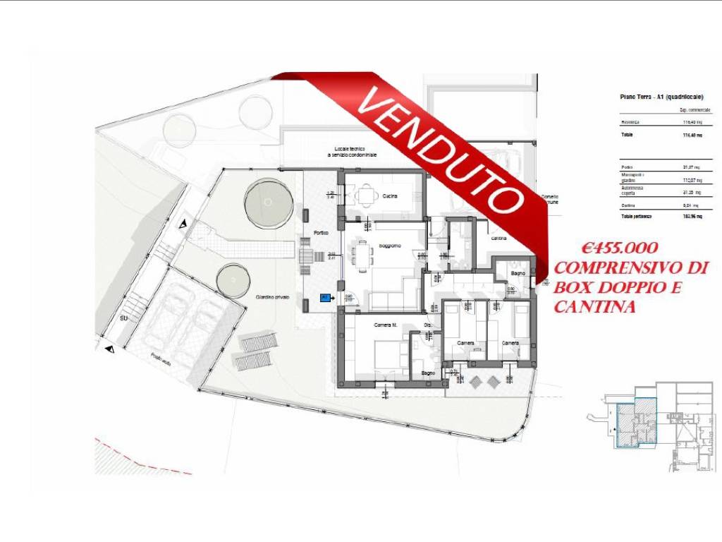 appartamento in vendita a Lipomo