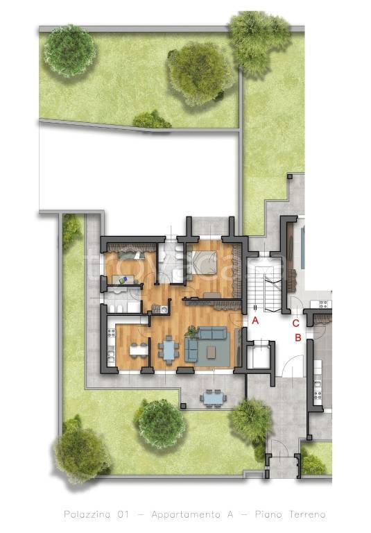 appartamento in vendita a Locate Varesino