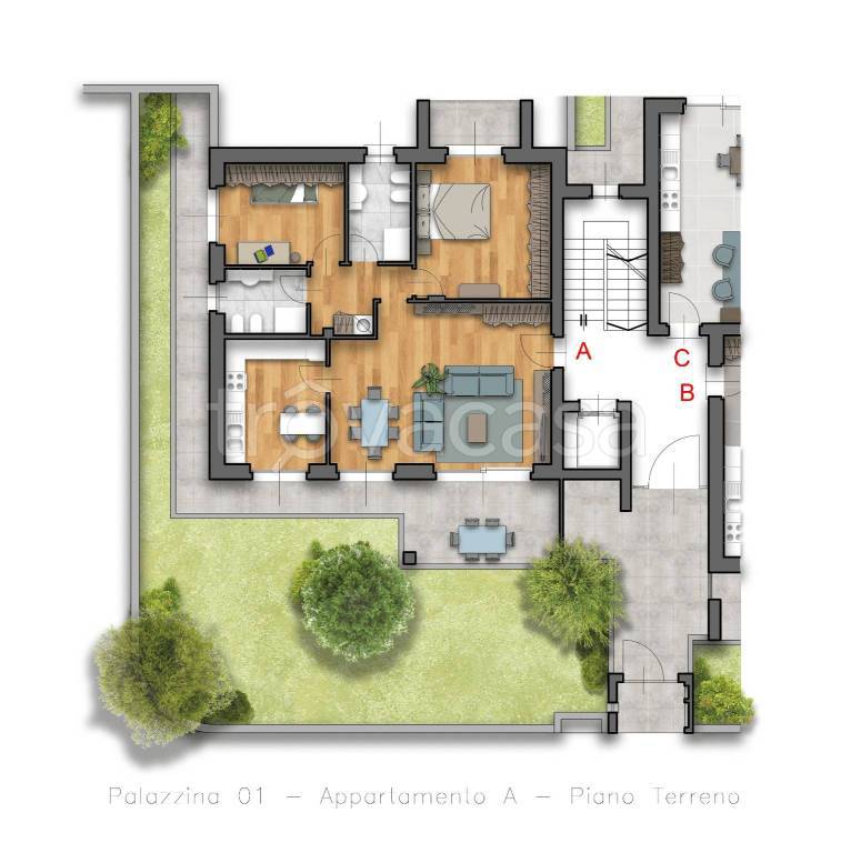 appartamento in vendita a Locate Varesino