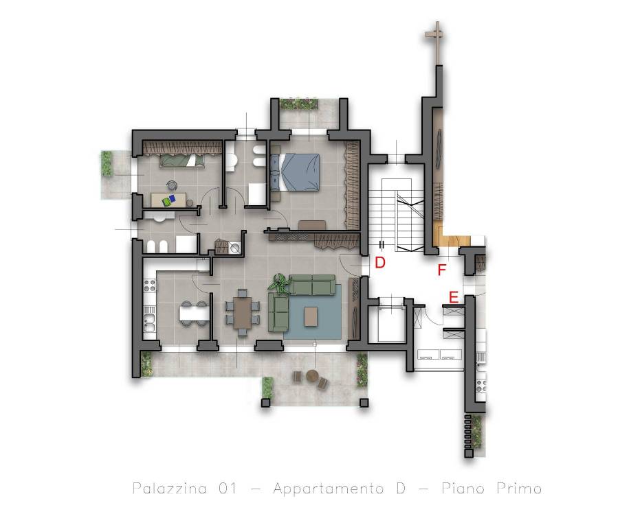 appartamento in vendita a Locate Varesino