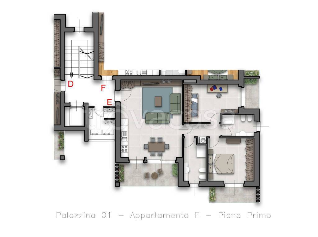 appartamento in vendita a Locate Varesino