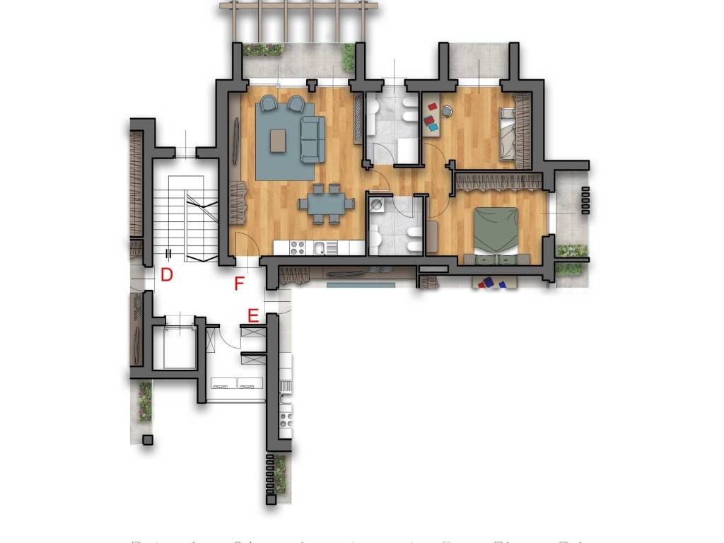 appartamento in vendita a Locate Varesino