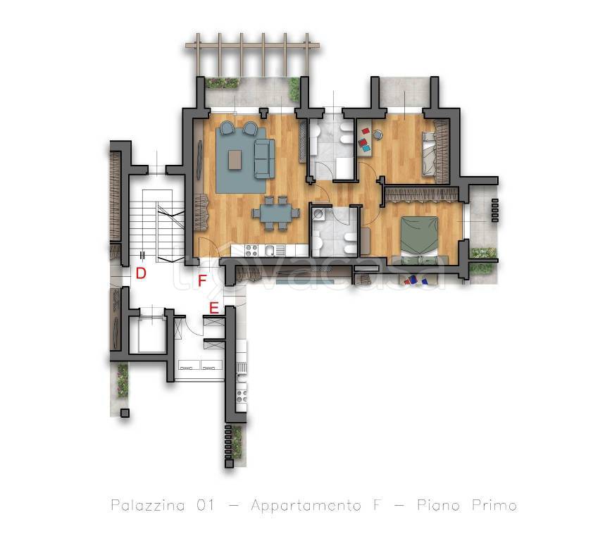appartamento in vendita a Locate Varesino
