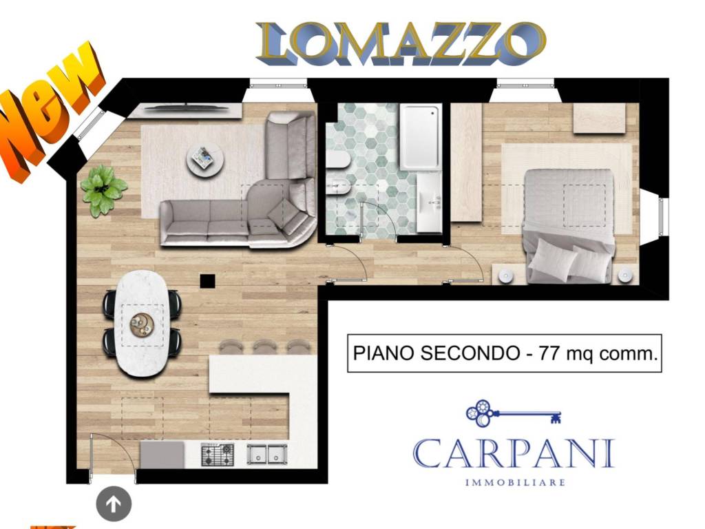 appartamento in vendita a Lomazzo