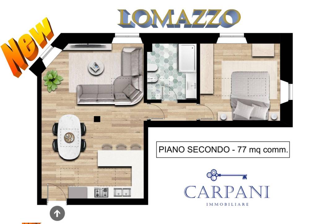 appartamento in vendita a Lomazzo