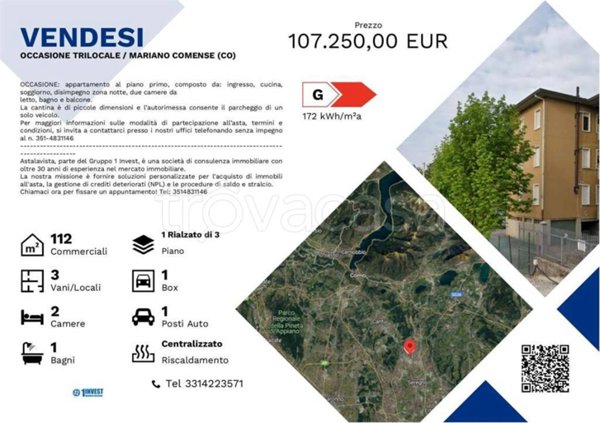 appartamento in vendita a Mariano Comense