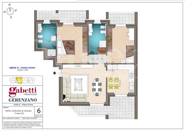 appartamento in vendita a Turate