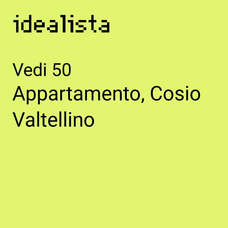 appartamento in vendita a Cosio Valtellino