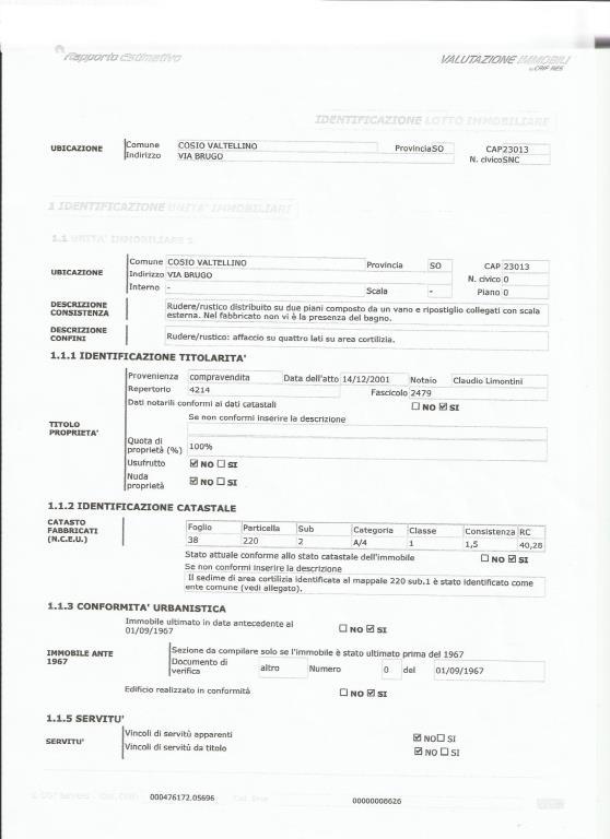 appartamento in vendita a Cosio Valtellino in zona Regoledo