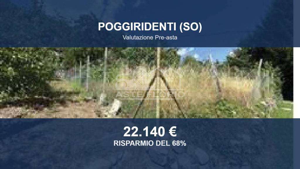 terreno edificabile in vendita a Poggiridenti