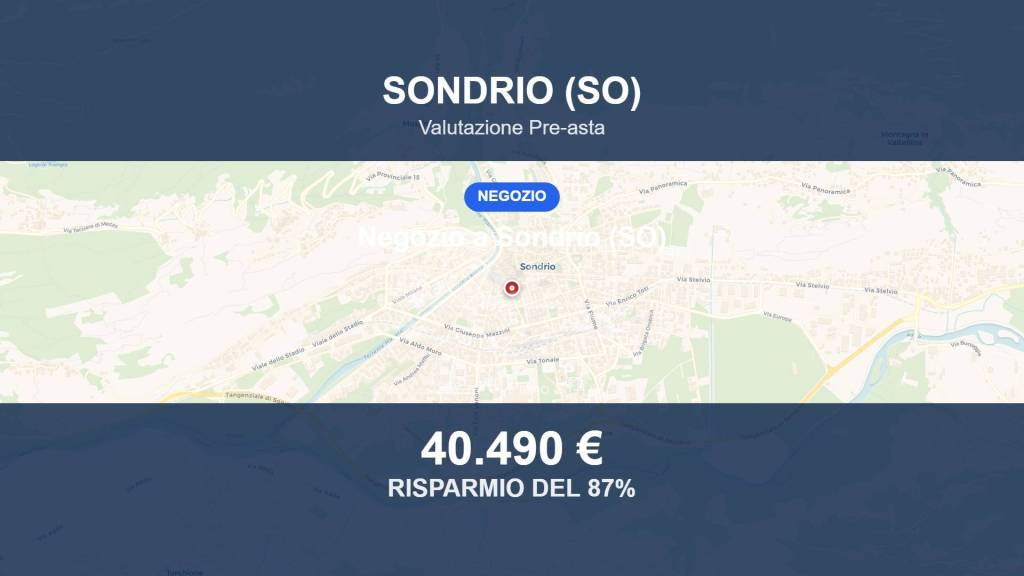 negozio in vendita a Sondrio in zona Centro Città
