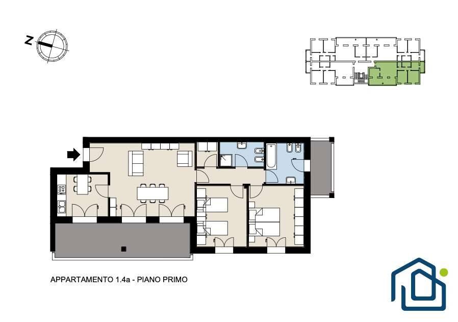 appartamento in vendita ad Albairate
