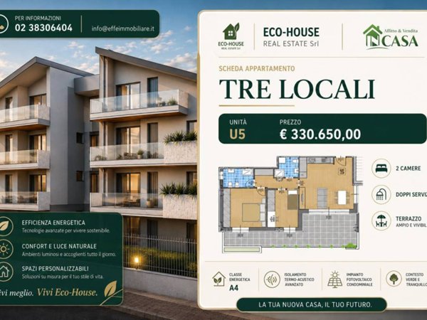 appartamento in vendita ad Arese in zona Valera