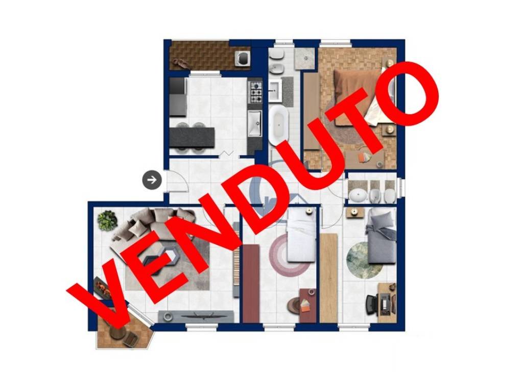 appartamento in vendita a Bareggio