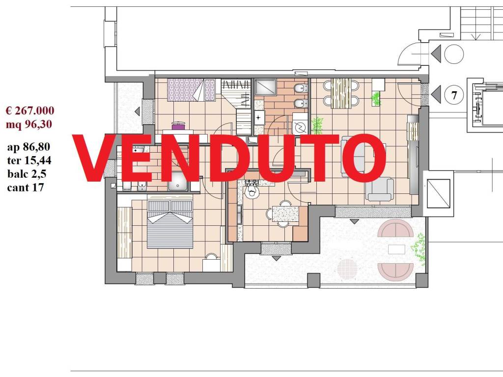 appartamento in vendita a Bareggio