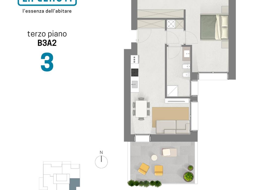 appartamento in vendita a Bollate in zona Ospiate