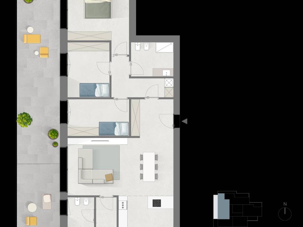 appartamento in vendita a Bollate