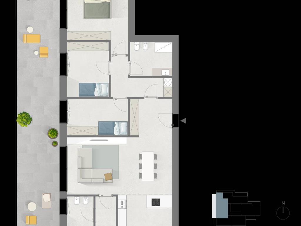 appartamento in vendita a Bollate