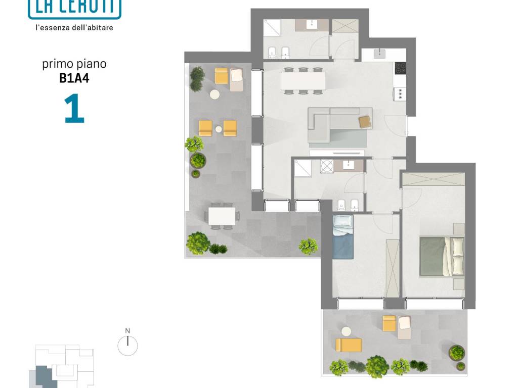 appartamento in vendita a Bollate