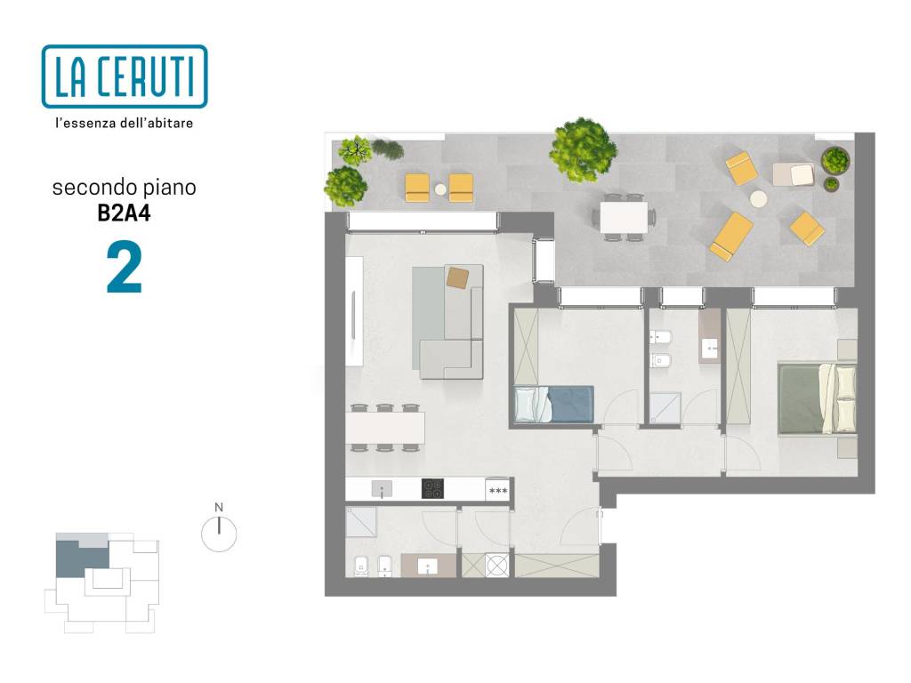 appartamento in vendita a Bollate in zona Ospiate