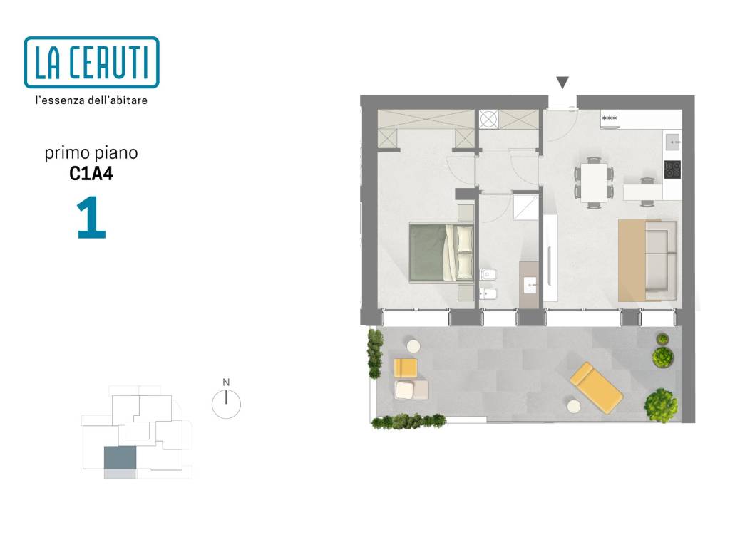 appartamento in vendita a Bollate in zona Ospiate