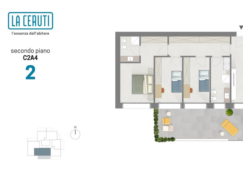 appartamento in vendita a Bollate in zona Ospiate