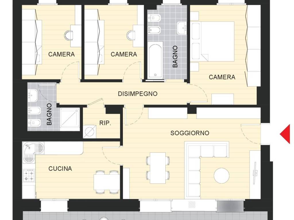 appartamento in vendita a Buccinasco
