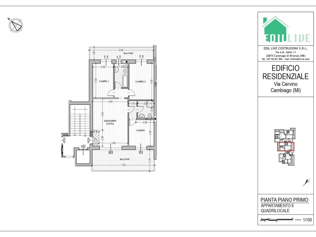 appartamento in vendita a Cambiago