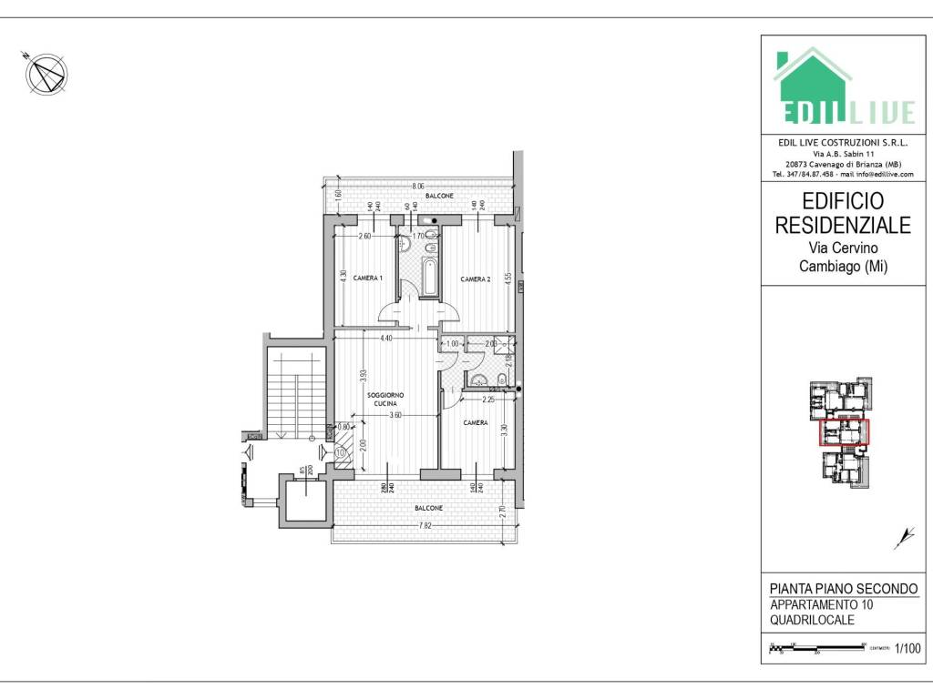 appartamento in vendita a Cambiago
