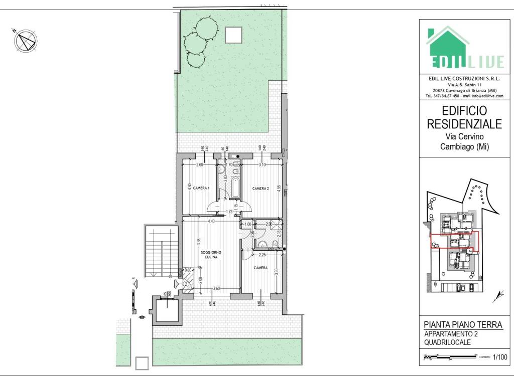appartamento in vendita a Cambiago