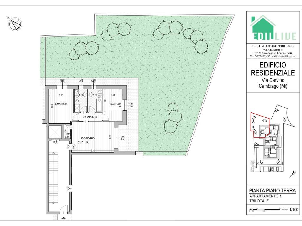 appartamento in vendita a Cambiago