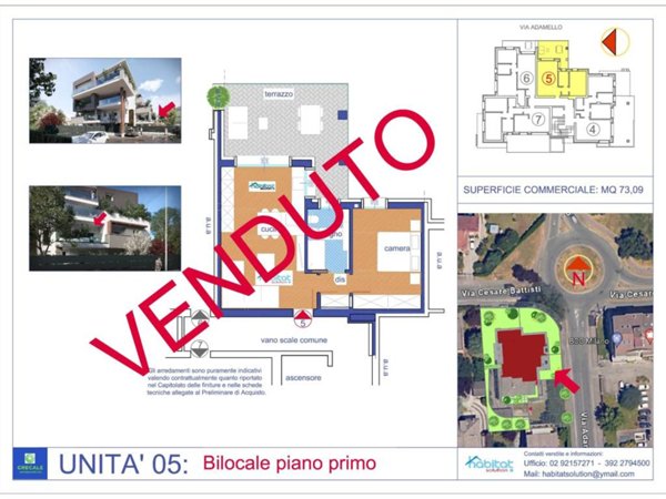 appartamento in vendita a Carugate
