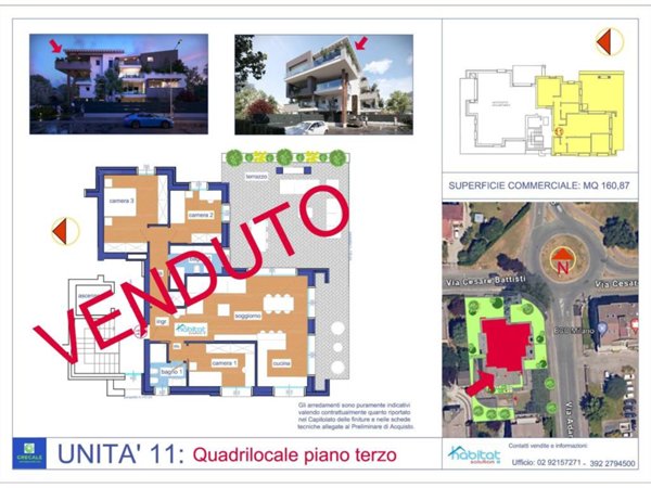 appartamento in vendita a Carugate