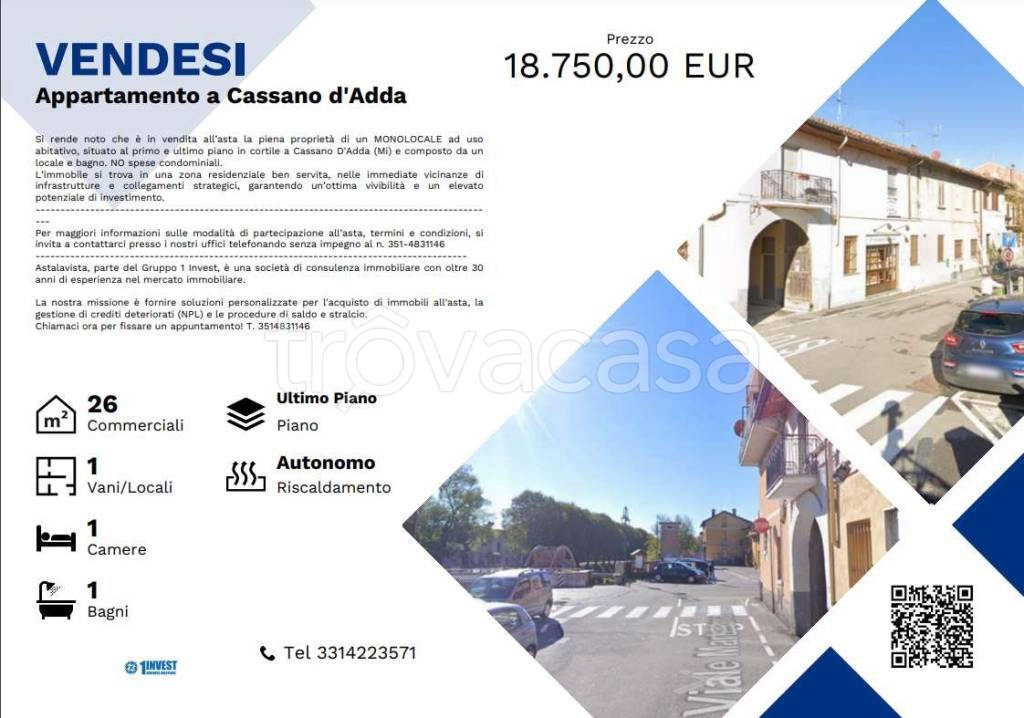 appartamento in vendita a Cassano d'Adda