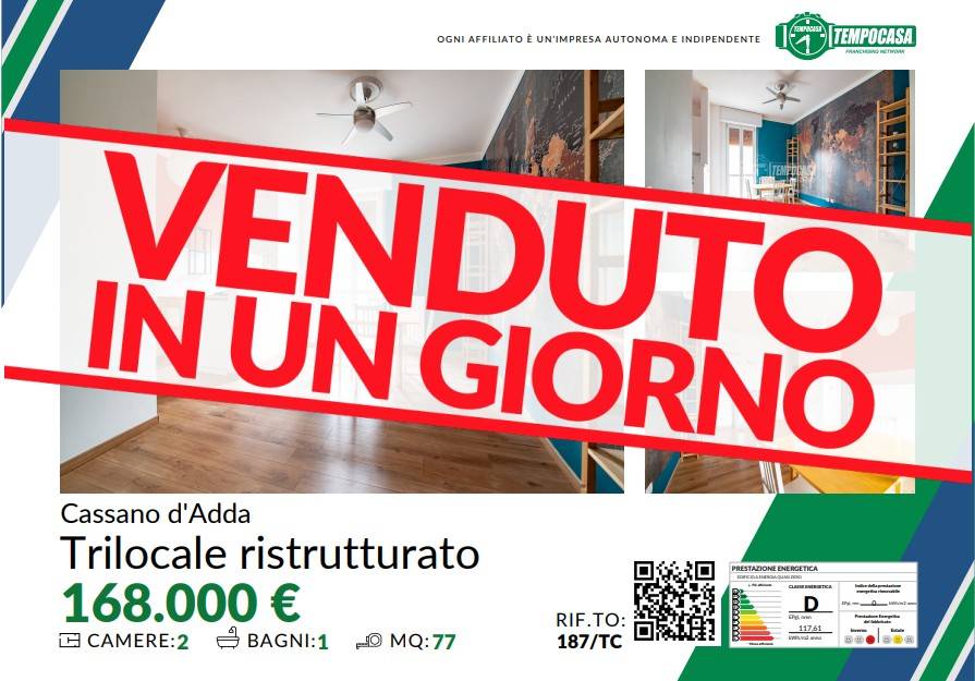 appartamento in vendita a Cassano d'Adda