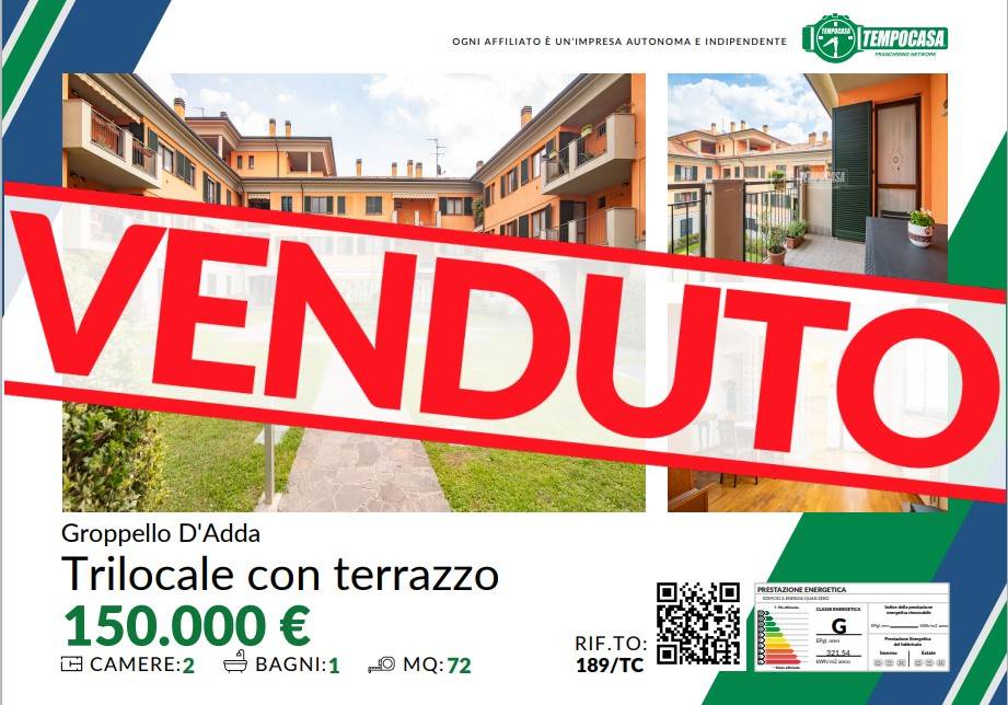 appartamento in vendita a Cassano d'Adda in zona Groppello d'Adda